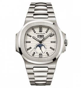 Nautilus 5726 Stainless Steel / White