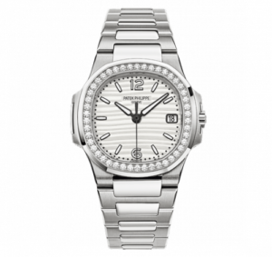 Nautilus 7010 White Gold / Silvery White
