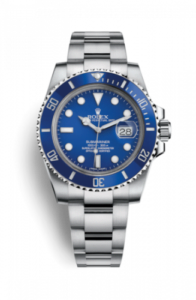 Submariner Date White Gold / Blue